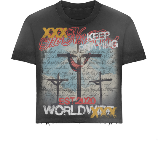 TNC Keep Praying Tee Black