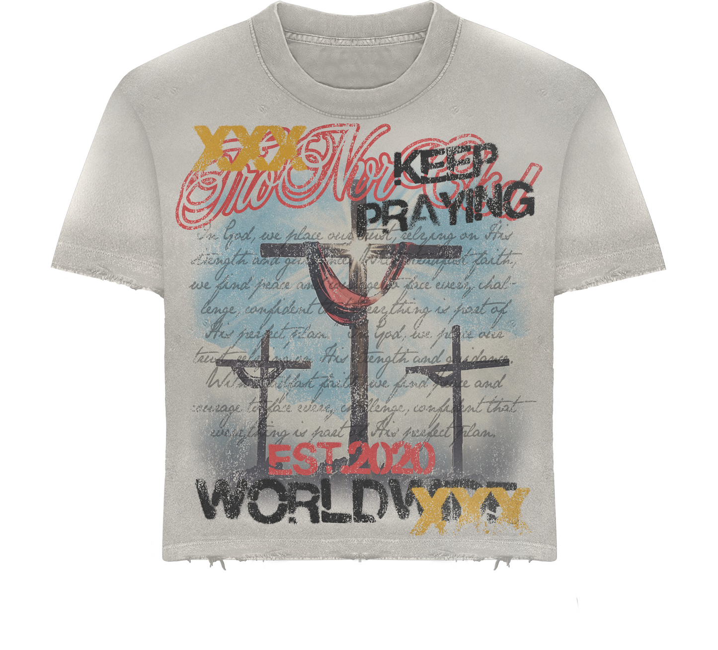 TNC Keep Praying Tee White