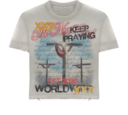 TNC Keep Praying Tee White