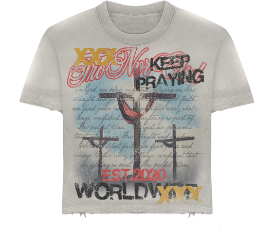 TNC Keep Praying Tee White